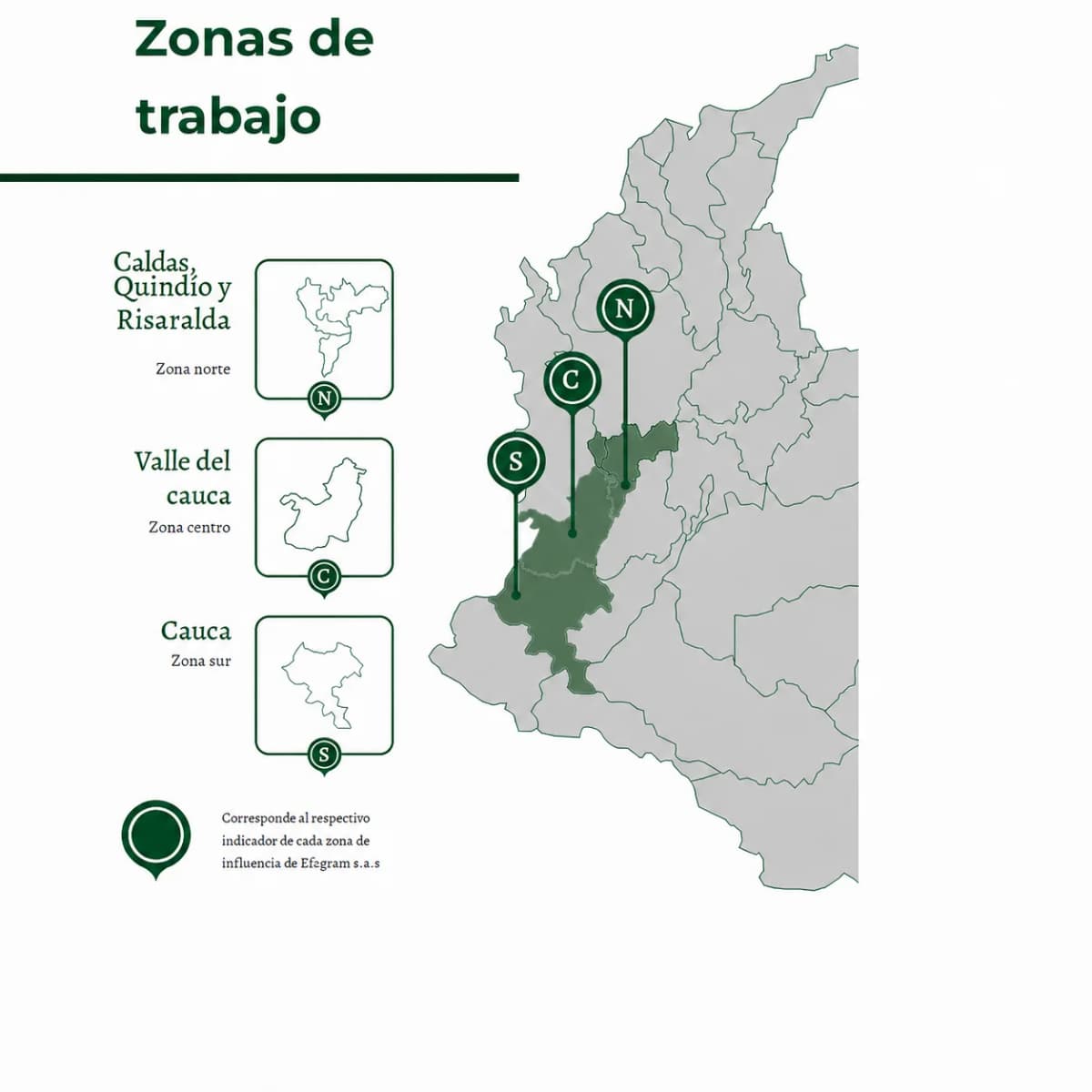 Zonas de influencia EFAGRAM
